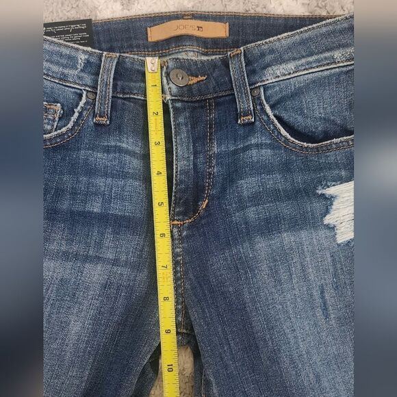 Joe's Jeans Icon Blondie Maeve Skinny Ankle Raw Hem Blue Size 25 - Picture 3 of 6